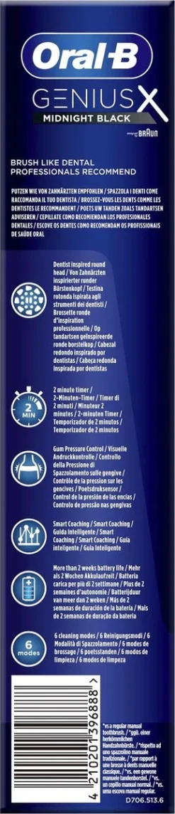 Oral B Oral-B Genius X - Special Editie - Zwart - Elektrische Tandenborstel - 1 Handvat En 1 Opzetborstel -Oral B Shop 259x1200 2