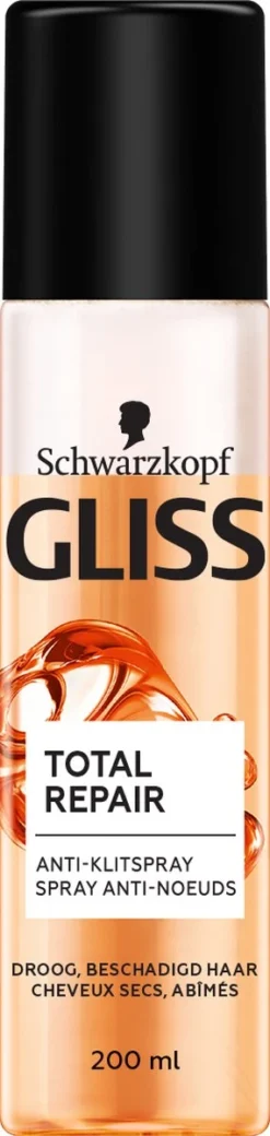 Alternative view of Gliss Kur Total Repair Anti-Klit Spray 6x 200 Ml - Grootverpakking