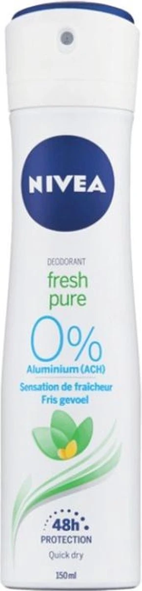 NIVEA Pure & Natural Jasmine - 6 X 150 Ml - Voordeelverpakking - Deodorant Spray 2 NIVEA Pure & Natural Jasmine - 6 X 150 Ml - Voordeelverpakking - Deodorant Spray - Afbeelding 2