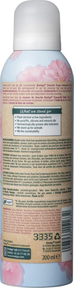 Kneipp Favourite Time - Douche Foam 13 Kneipp Favourite Time - Douche Foam -Oral B Shop 309x1200 5