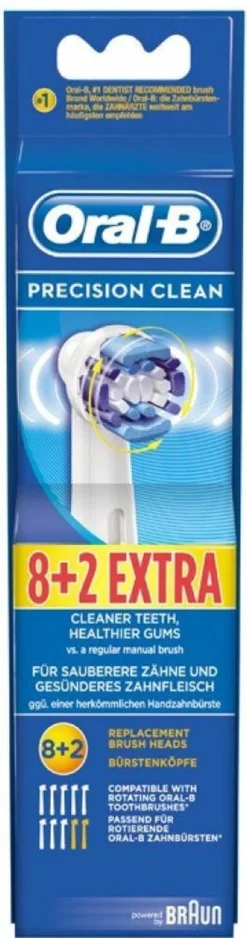 Oral B Oral-B Precison Clean Opzetborstels - 8 +2 Stuks 26 Oral B Oral-B Precison Clean Opzetborstels - 8 +2 Stuks -Oral B Shop 316x1200