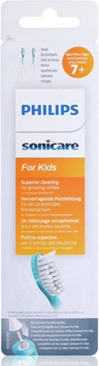 Philips Sonicare For Kids Standard A2 HX6042/33 - Opzetborstel - 2 Stuks 5 Philips Sonicare For Kids Standard A2 HX6042/33 - Opzetborstel - 2 Stuks - Afbeelding 5