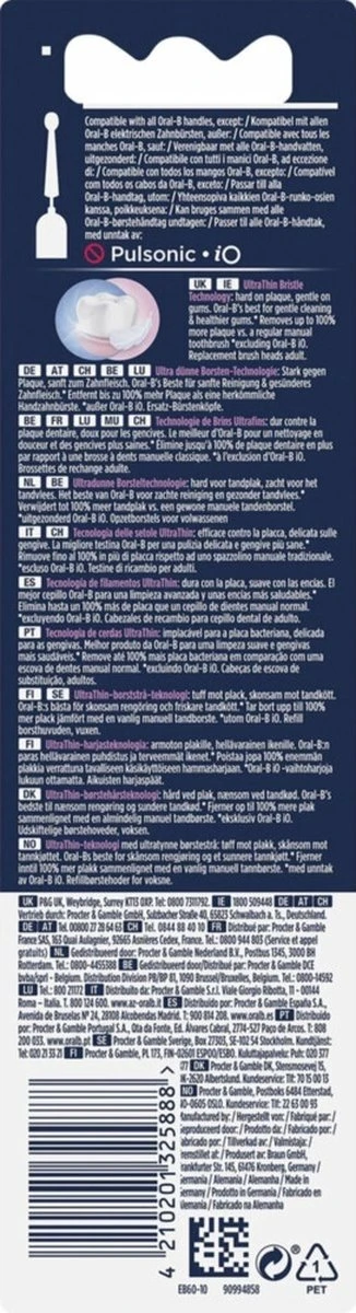 Oral B Oral-B Sensitive Clean - Opzetborstels - 10 Stuks 2 Oral B Oral-B Sensitive Clean - Opzetborstels - 10 Stuks - Afbeelding 2