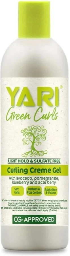 Yari Green Curls Light Hold Curling Cream Gel 355ml