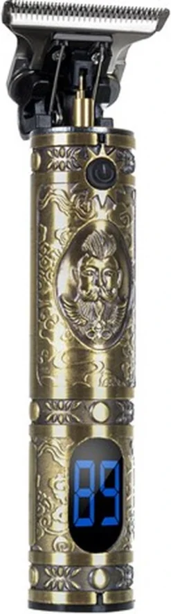 Alternative view of Merkloos Buddha Tondeuse Mannen - 2022 Nieuwste Model - Draadloze Haartrimmer - Geschikt Voor Hoofdhaar/Baardhaar - Trimmer Draadloos - Haarclipper - Scheerapparaat - Goud - Inclusief Oplaadblok En 4 Opzetstukjes