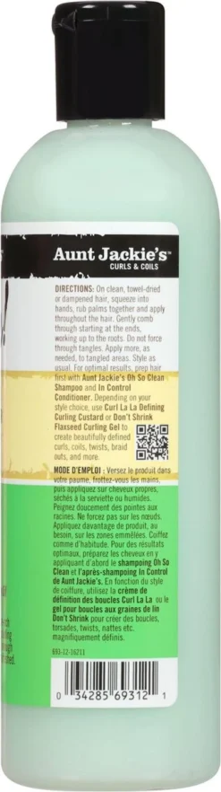 Alternative view of Voordeel Set 2x Aunt Jackies Quench Moisture Intensive Leave In Conditioner -hydraterende Conditioner - 355ml