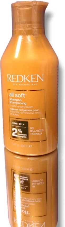 Redken All Soft Shampoo – Hydraterende En Verzorgende Shampoo Voor Zijdezacht Haar – 300 Ml