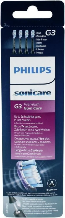Philips Sonicare G3 Premium Gum Care HX9054/33 - Opzetborstel - 4 Stuks -Oral B Shop 358x1200
