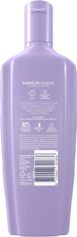 Alternative view of Andrélon Classic Glans Zomer Tarwe Shampoo - 6 X 300ml - Voordeelverpakking