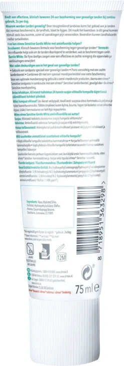 Elmex Sensitive Whitening Tandpasta 4 X 75ml - Voor Gevoelige Tanden - Voordeelverpakking 21 Elmex Sensitive Whitening Tandpasta 4 X 75ml - Voor Gevoelige Tanden - Voordeelverpakking -Oral B Shop 407x1200