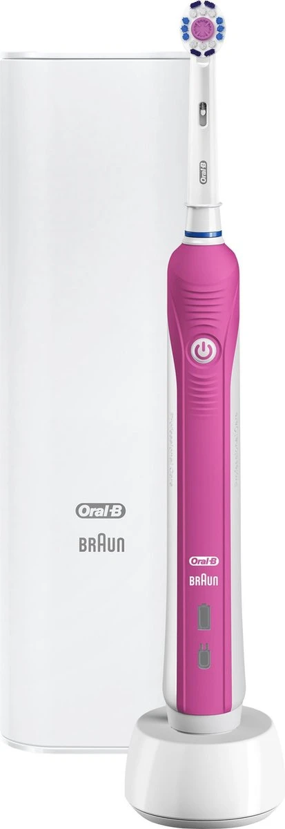 Oral B Oral-B PRO 2500 3D - Elektrische Tandenborstel - Roze 2 Oral B Oral-B PRO 2500 3D - Elektrische Tandenborstel - Roze - Afbeelding 2