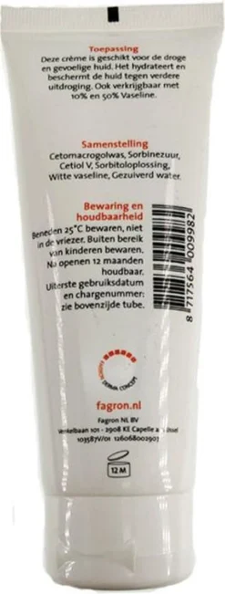 Alternative view of -Fagron- Cetomacrogolcrème Met 20 % Vaseline - Bij Droge Huid - 3x 100gram