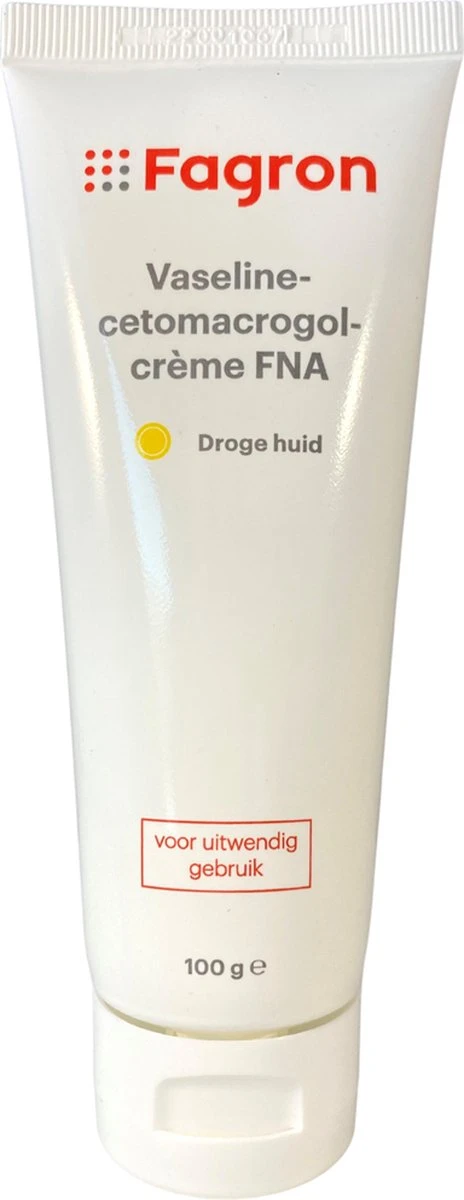 Fagron Vaseline Cetomacrogolcreme FNA Tube 100 Gram 1 Fagron Vaseline Cetomacrogolcreme FNA Tube 100 Gram