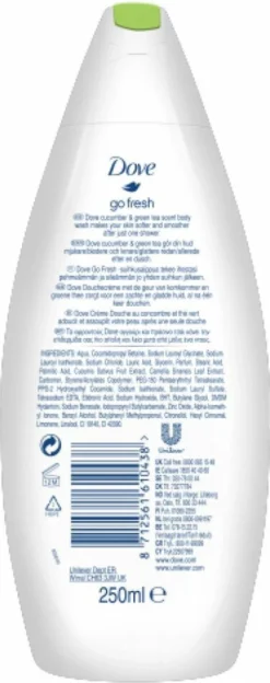 Alternative view of Dove Douchegel Go Fresh Refreshing - 6 X 250 Ml - Voordeelverpakking