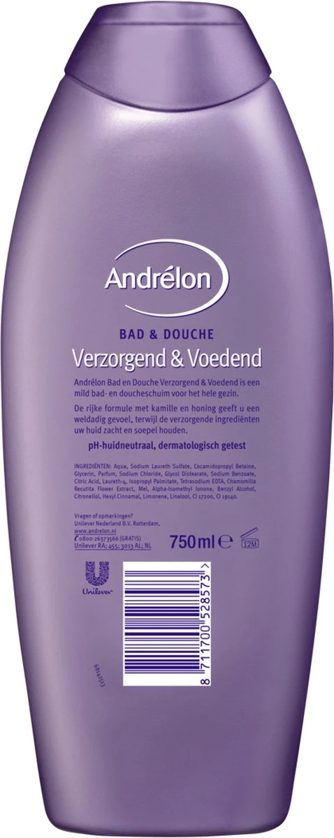 Andrélon 2in1 Bad & Douchegel - 6 X 750 Ml - Voordeelverpakking 7 Andrélon 2in1 Bad & Douchegel - 6 X 750 Ml - Voordeelverpakking - Afbeelding 7