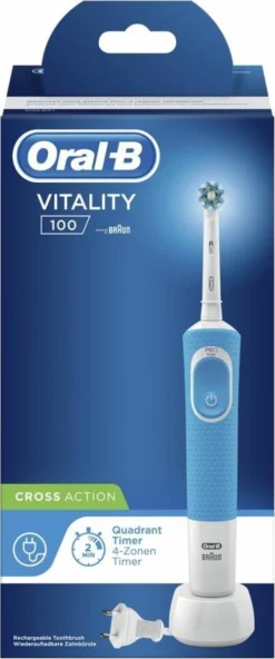 Oral B Oral-B Vitality 100 CrossAction - Blauw - Elektrische Tandenborstel -Oral B Shop 501x1200