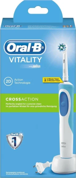 Oral B Oral-B Vitality CrossAction - Elektrische Tandenborstel - Blauw, Wit -Oral B Shop 517x1200