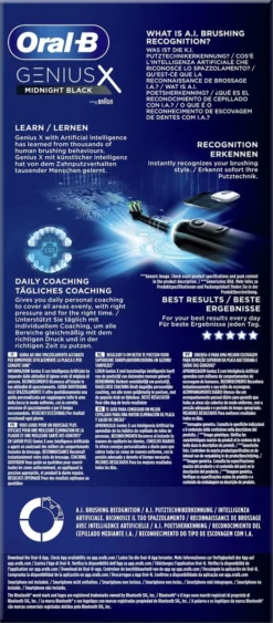 Oral B Oral-B Genius X - Special Editie - Zwart - Elektrische Tandenborstel - 1 Handvat En 1 Opzetborstel -Oral B Shop 526x1200