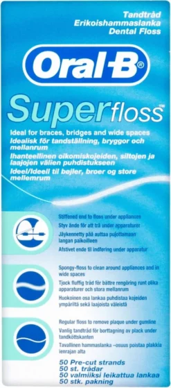 Oral B Superfloss 12 X 50 Stuks - Flosdraad - Voordeelverpakking -Oral B Shop 530x1200 4
