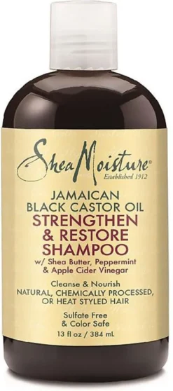 Shea Moisture Jamaican Black Castor Oil - Strengthen Grow & Restore Shampoo - 384 Ml