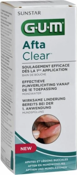 GUM® G.u.m. Aftaclear Mondspoeling 120 Ml - Medisch Hulpmiddel