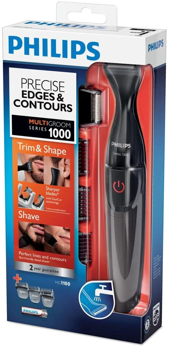 Philips 1000 Serie MG1100/16 - Precisietrimmer Voor De Baard 9 Philips 1000 Serie MG1100/16 - Precisietrimmer Voor De Baard - Afbeelding 9