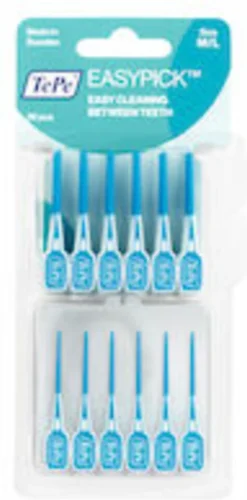 Tepe EasyPick Blauw Maat M/L – 36 Stuks 10 Tepe EasyPick Blauw Maat M/L – 36 Stuks -Oral B Shop 593x1200