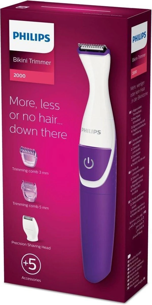 Philips BikiniGenie BRT383/15 - Bikinitrimmer - Paars 2 Philips BikiniGenie BRT383/15 - Bikinitrimmer - Paars - Afbeelding 2