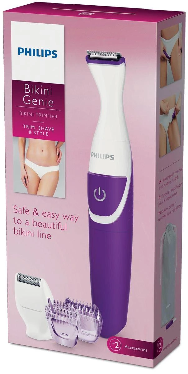 Philips BikiniGenie BRT383/15 - Bikinitrimmer - Paars 16 Philips BikiniGenie BRT383/15 - Bikinitrimmer - Paars - Afbeelding 16