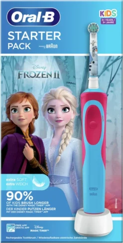 Oral B Oral-B Vitality Frozen - Elektrische Tandenborstel Voor Kinderen - 1 Handvat En 2 Opzetborstels 30 Oral B Oral-B Vitality Frozen - Elektrische Tandenborstel Voor Kinderen - 1 Handvat En 2 Opzetborstels -Oral B Shop 606x1200