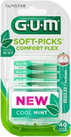 GUM® GUM Soft Picks Comfort Flex Regular Mint - 40st