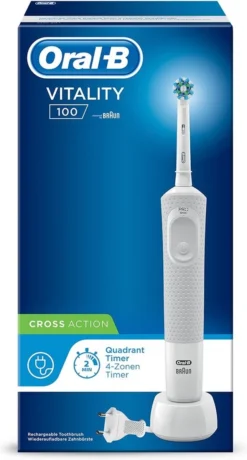 Oral B Oral-B Vitality 100 White CrossAction - Elektrische Tandenborstel - Powered By Braun -Oral B Shop 644x1200