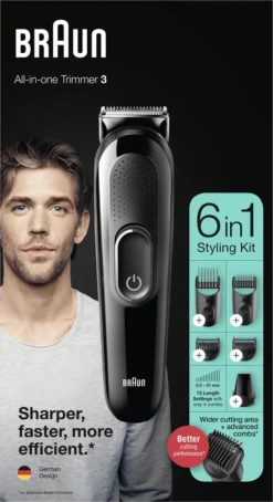 Braun Multigroomer 3 MGK3325 - 6-in-1 Trimmer Voor Mannen - Baard + Haar -Oral B Shop 653x1200 1