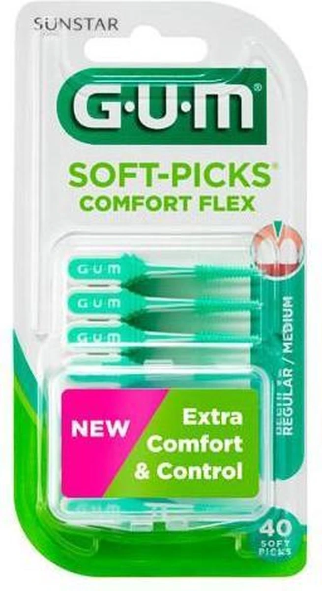 GUM® GUM Soft Picks Comfort Flex Regular Mint - 40st 4 GUM® GUM Soft Picks Comfort Flex Regular Mint - 40st - Afbeelding 4