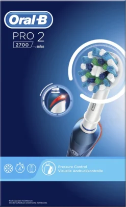 Oral B Oral-B Pro 2 2700 CrossAction - Elektrische Tandenborstel - Blauw, Wit 20 Oral B Oral-B Pro 2 2700 CrossAction - Elektrische Tandenborstel - Blauw, Wit -Oral B Shop 734x1200 2