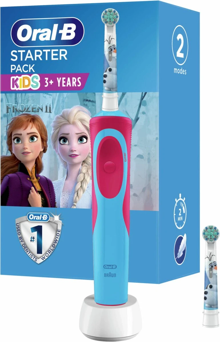 Oral B Oral-B Vitality Frozen - Elektrische Tandenborstel Voor Kinderen - 1 Handvat En 2 Opzetborstels 14 Oral B Oral-B Vitality Frozen - Elektrische Tandenborstel Voor Kinderen - 1 Handvat En 2 Opzetborstels - Afbeelding 14