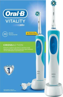 Oral B Oral-B Vitality CrossAction - Elektrische Tandenborstel - Blauw, Wit