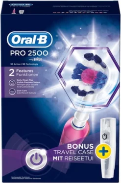 Oral B Oral-B PRO 2500 3D - Elektrische Tandenborstel - Roze 39 Oral B Oral-B PRO 2500 3D - Elektrische Tandenborstel - Roze -Oral B Shop 792x1200 2
