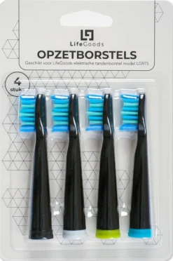 LifeGoods Opzetborstels - Voor Elektrische Tandenborstel - 4 Stuks - Zwart/Blauw -Oral B Shop 797x1200 2