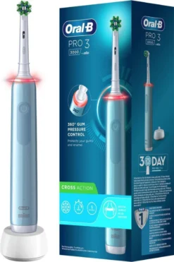 Oral B Oral-B Pro 3 - 3000 - Elektrische Tandenborstel - Ontworpen Door Braun - Blauw -Oral B Shop 798x1200 2