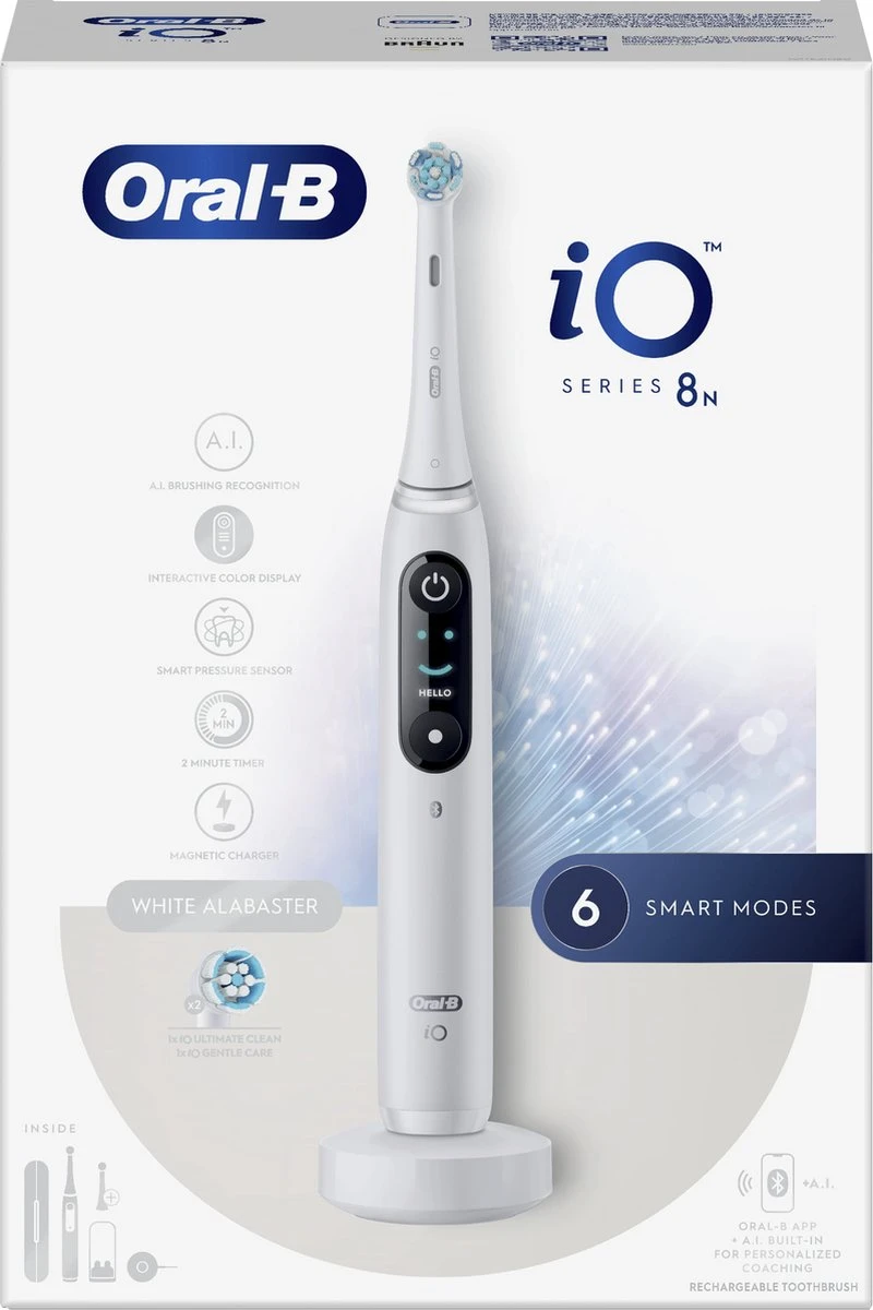 Oral B Oral-B IO 8N - White - Elektrische Tandenborstel - Ontworpen Door Braun 18 Oral B Oral-B IO 8N - White - Elektrische Tandenborstel - Ontworpen Door Braun - Afbeelding 18