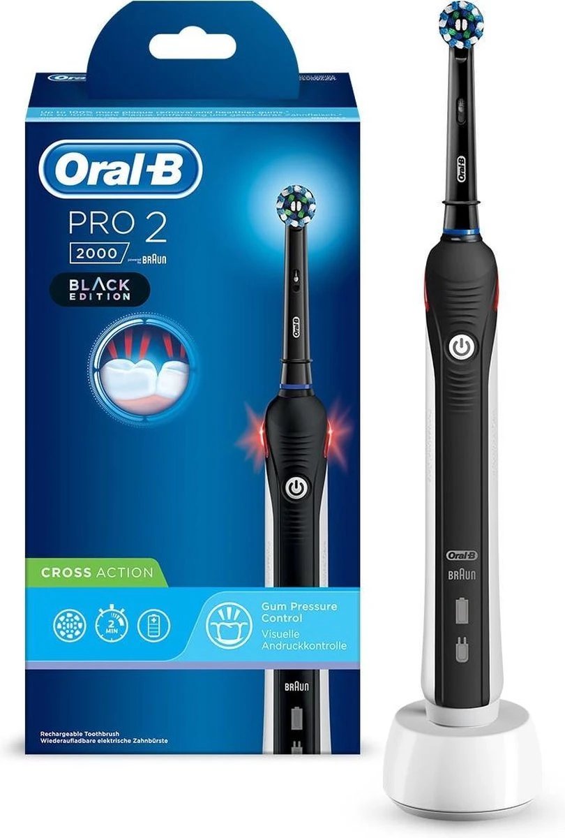 Oral B Oral-B Pro 2 2000 - Elektrische Tandenborstel - Zwart, Wit 9 Oral B Oral-B Pro 2 2000 - Elektrische Tandenborstel - Zwart, Wit - Afbeelding 9