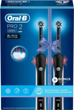 Oral B Oral_B Pro 2 - 2900 - Duoverpakking Elektrische Tandenborstel - Zwart -Oral B Shop 813x1200
