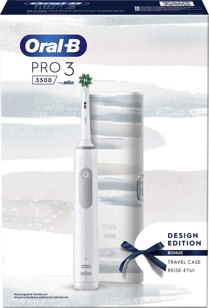 Oral B Oral-B Pro 3 3500 - Elektrische Tandenborstel - Wit 9 Oral B Oral-B Pro 3 3500 - Elektrische Tandenborstel - Wit - Afbeelding 9