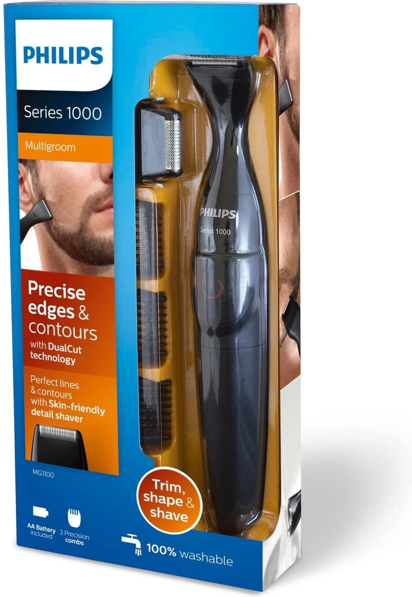Philips 1000 Serie MG1100/16 - Precisietrimmer Voor De Baard 11 Philips 1000 Serie MG1100/16 - Precisietrimmer Voor De Baard - Afbeelding 11