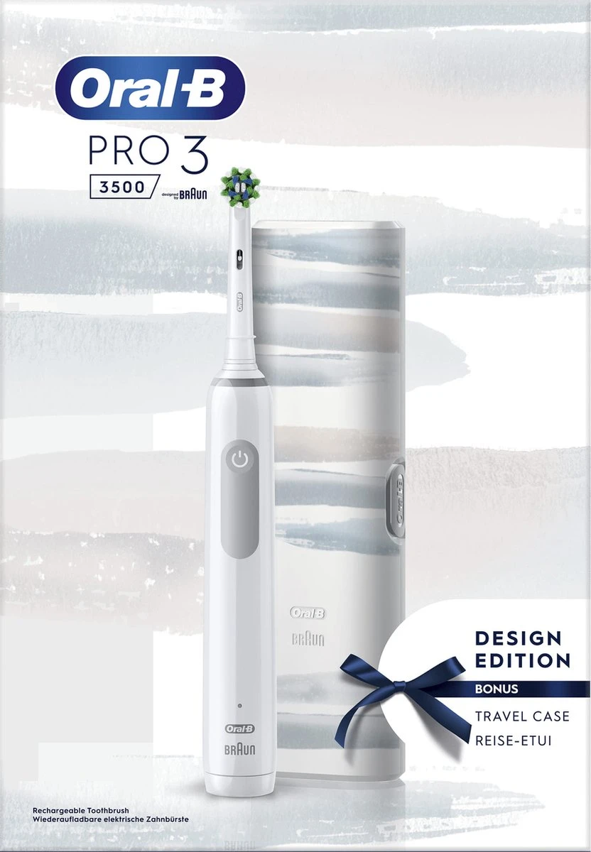 Oral B Oral-B Pro 3 3500 - Elektrische Tandenborstel - Wit 8 Oral B Oral-B Pro 3 3500 - Elektrische Tandenborstel - Wit - Afbeelding 8