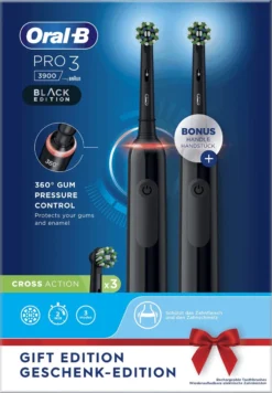 Oral B Oral-B Pro 3 3900 Duo - 2 X Zwarte Elektrische Tandenborstel - Met Extra Opzetborstel -Oral B Shop 832x1200 9