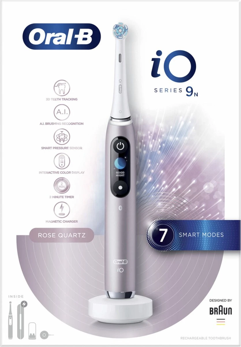 Oral B Oral-B IO 9n - Elektrische Tandenborstel - Roze 4 Oral B Oral-B IO 9n - Elektrische Tandenborstel - Roze - Afbeelding 4