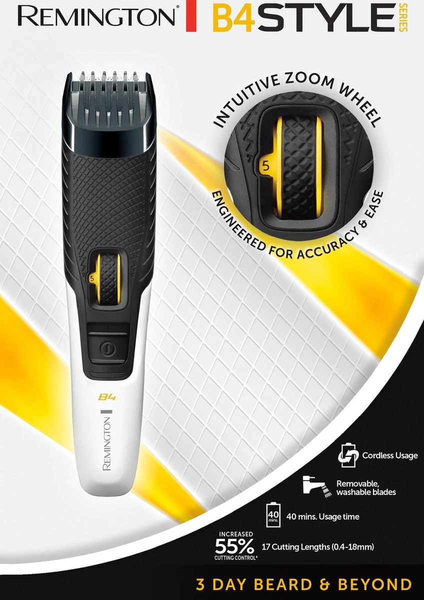 Remington B4 Style Series Baardtrimmer - MB4000 9 Remington B4 Style Series Baardtrimmer - MB4000 - Afbeelding 9