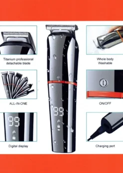 Alternative view of Baardtrimmer/Body Groomer-6in 1-voor Mannen-waterdicht-voor Baardhaar-hoofdhaar-lichaamshaar
